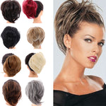 LUPU Messy Scrunchies Donut Chignon Synthetic Hair Bun Straight Elastic Band Hair Extensions Heat Resistant Hairpieces For Women