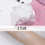 26 colors glitter eyeshadow powder rainbow gold silver pink flake long lasting waterproof face makeup seuqins gel AM082