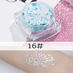 26 colors glitter eyeshadow powder rainbow gold silver pink flake long lasting waterproof face makeup seuqins gel AM082