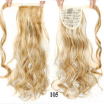 AOOSOO 24 inch Silky Straight Synthetic Clip in Drawstring Ponytail Hairpieces for Women Hair Extension High Temperature Fiber