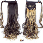 AOOSOO 24 inch Silky Straight Synthetic Clip in Drawstring Ponytail Hairpieces for Women Hair Extension High Temperature Fiber