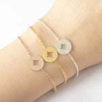 MAMA002    New Fashion Sun Sunshine Bracelets for Women Round Charms Women's Bracelet Engagement Gifts