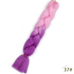 Spring sunshine 24inch Jumbo Braids Long Strands Ombre Crochet Braid Synthetic Braiding Hair Extensions for Woman Blonde Pink
