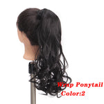 AOSI Straight Clip In Hair Tail False Hair 24" Ponytail Hairpiece With Hairpins Synthetic Pony Tail Hair Extensions For Women