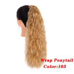 AOSI Straight Clip In Hair Tail False Hair 24" Ponytail Hairpiece With Hairpins Synthetic Pony Tail Hair Extensions For Women