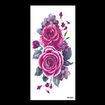 beauty 1piece make up Fake temporary tattoos stickers rose flowers arm shoulder tattoo waterproof women big flash tattoo on body