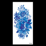 beauty 1piece make up Fake temporary tattoos stickers rose flowers arm shoulder tattoo waterproof women big flash tattoo on body