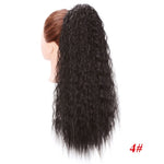 Vigorous Drawstring Ponytail Hair Synthetic Long Afro Kinky Curly Ponytail Extension for Women Black Brown Clip in Ponytail Hair