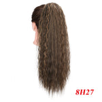 Vigorous Drawstring Ponytail Hair Synthetic Long Afro Kinky Curly Ponytail Extension for Women Black Brown Clip in Ponytail Hair