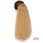 Vigorous Drawstring Ponytail Hair Synthetic Long Afro Kinky Curly Ponytail Extension for Women Black Brown Clip in Ponytail Hair