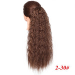 Vigorous Drawstring Ponytail Hair Synthetic Long Afro Kinky Curly Ponytail Extension for Women Black Brown Clip in Ponytail Hair