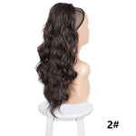 Vigorous Drawstring Ponytail Hair Synthetic Long Afro Kinky Curly Ponytail Extension for Women Black Brown Clip in Ponytail Hair
