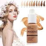 PHOERA 30ml Foundation Makeup Primer Whitening Concealer Moisturizer Long Wear Oil Control Liquid Foundation Base Makeup TSLM2