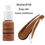 PHOERA 30ml Foundation Makeup Primer Whitening Concealer Moisturizer Long Wear Oil Control Liquid Foundation Base Makeup TSLM2