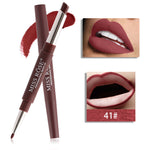 20 color matte lipstick lip liner 2 in 1 brand makeup lipstick matte durable waterproof nude red lipstick lips make up