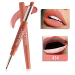 20 color matte lipstick lip liner 2 in 1 brand makeup lipstick matte durable waterproof nude red lipstick lips make up