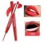 20 color matte lipstick lip liner 2 in 1 brand makeup lipstick matte durable waterproof nude red lipstick lips make up