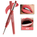 20 color matte lipstick lip liner 2 in 1 brand makeup lipstick matte durable waterproof nude red lipstick lips make up