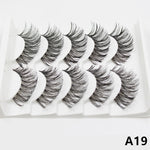 Mink eyelashes 5 pairs of handmade 3d mink lashes natural eyelashes extended beauty makeup false eyelashes