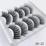 Mink eyelashes 5 pairs of handmade 3d mink lashes natural eyelashes extended beauty makeup false eyelashes