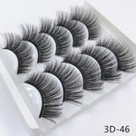 Mink eyelashes 5 pairs of handmade 3d mink lashes natural eyelashes extended beauty makeup false eyelashes
