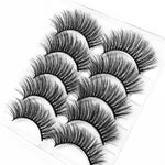 Mink eyelashes 5 pairs of handmade 3d mink lashes natural eyelashes extended beauty makeup false eyelashes
