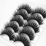 Mink eyelashes 5 pairs of handmade 3d mink lashes natural eyelashes extended beauty makeup false eyelashes