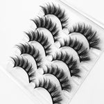 Mink eyelashes 5 pairs of handmade 3d mink lashes natural eyelashes extended beauty makeup false eyelashes