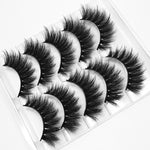 Mink eyelashes 5 pairs of handmade 3d mink lashes natural eyelashes extended beauty makeup false eyelashes