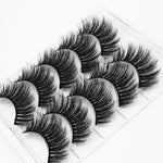 Mink eyelashes 5 pairs of handmade 3d mink lashes natural eyelashes extended beauty makeup false eyelashes