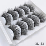 Mink eyelashes 5 pairs of handmade 3d mink lashes natural eyelashes extended beauty makeup false eyelashes