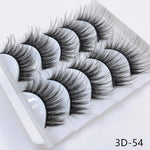 Mink eyelashes 5 pairs of handmade 3d mink lashes natural eyelashes extended beauty makeup false eyelashes
