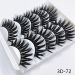 Mink eyelashes 5 pairs of handmade 3d mink lashes natural eyelashes extended beauty makeup false eyelashes