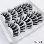 Mink eyelashes 5 pairs of handmade 3d mink lashes natural eyelashes extended beauty makeup false eyelashes