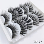 Mink eyelashes 5 pairs of handmade 3d mink lashes natural eyelashes extended beauty makeup false eyelashes