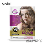 Sevich 250ml Salon Fast Dye Herbal plant black hair shampoo Only 15mins Dye Colors Natural Dark Brown Hair Dye Shampoo For Women